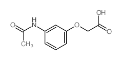 2-(3-acetamidophenoxy)acetic acid Structure