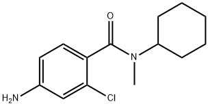 4-氨基-2-氯-N-环己基-N-甲基苯甲酰胺结构式