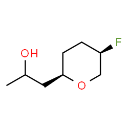 2H-Pyran-2-propanol,5-fluorotetrahydro-,(2R,5R)-rel-(9CI) Structure