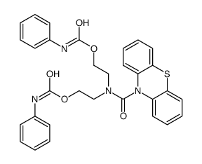 2-[phenothiazine-10-carbonyl-[2-(phenylcarbamoyloxy)ethyl]amino]ethyl N-phenylcarbamate Structure