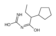 Urea, (2-cyclopentylbutyryl)- (5CI) Structure