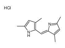 2-[(3,5-dimethyl-1H-pyrrol-2-yl)methylidene]-3,5-dimethylpyrrole,hydrochloride结构式