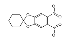 5,6-dinitrospiro[1,3-benzodioxole-2,1'-cyclohexane] Structure