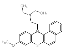 N,N-diethyl-2-(9-methoxybenzo[a]phenothiazin-12-yl)ethanamine Structure