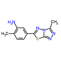 2-METHYL-5-(3-METHYL-[1,2,4]TRIAZOLO[3,4-B][1,3,4]THIADIAZOL-6-YL)-PHENYLAMINE picture