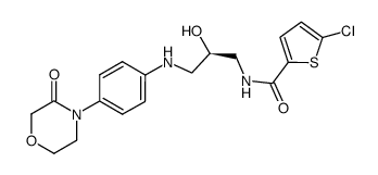 5-Chloro-N-[(2R)-2-hydroxy-3-[[4-(3-oxo-4-morpholinyl)phenyl]amino]propyl]-2-thiophenecarboxamide Structure