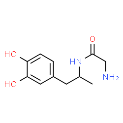 Acetamide, 2-amino-N-[2-(3,4-dihydroxyphenyl)-1-methylethyl]- (9CI) Structure