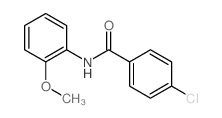 4-氯-N-(2-甲氧基苯基)苯甲酰胺图片