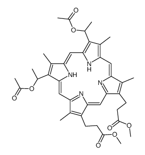 2,4-diacetylhematoporphyrin dimethyl ester结构式