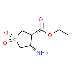 3-Thiophenecarboxylicacid,4-aminotetrahydro-,ethylester,1,1-dioxide,cis-(9CI)结构式