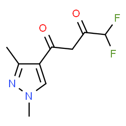 1-(1,3-DIMETHYL-1H-PYRAZOL-4-YL)-4,4-DIFLUORO-BUTANE-1,3-DIONE structure