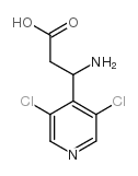 3-AMINO-3-(3,5-DICHLORO-PYRIDIN-4-YL)-PROPIONIC ACID Structure