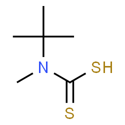 Carbamodithioic acid, (1,1-dimethylethyl)methyl- (9CI)结构式