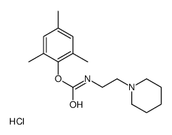 (2,4,6-trimethylphenyl) N-(2-piperidin-1-ium-1-ylethyl)carbamate,chloride Structure