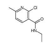 2-Chloro-6-methylnicotinic acid ethylamide结构式