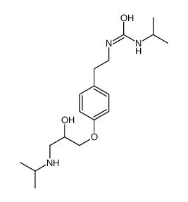 1-[2-[4-[2-hydroxy-3-(propan-2-ylamino)propoxy]phenyl]ethyl]-3-propan-2-ylurea结构式