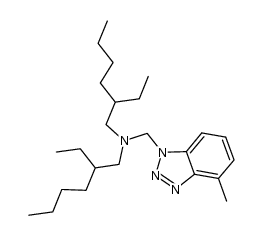 N,N-bis(2-ethylhexyl)-4-methyl-1H-benzotriazole-1-methylamine Structure