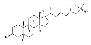 (25R,S)-26-(dimethylamino)-5α-cholestan-3β-ol N-oxide Structure