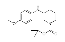 1-Boc-3-(4-methoxyphenylamino)-piperidine结构式