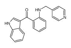 1H-indol-3-yl-[2-(pyridin-4-ylmethylamino)phenyl]methanone结构式