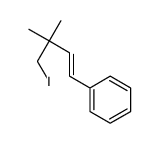 (4-iodo-3,3-dimethylbut-1-enyl)benzene Structure