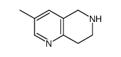 3-Methyl-5,6,7,8-tetrahyrdo-1,6-napthyridine结构式