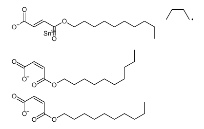 decyl (Z,Z,Z)-6-butyl-6-[[4-(decyloxy)-1,4-dioxobut-2-enyl]oxy]-4,8,11-trioxo-5,7,12-trioxa-6-stannadocosa-2,9-dienoate Structure