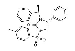 (R)-4-Phenyl-3-((R)-1-phenyl-ethyl)-1-(toluene-4-sulfonyl)-imidazolidin-2-one Structure