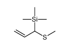 trimethyl(1-methylsulfanylprop-2-enyl)silane结构式