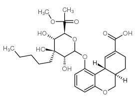 (6aR,10aR)-9-Carboxy-6a,7,8,10a-tetrahydro-6,6-dimethyl-3-pentyl-6H-dibenzo[b,d]pyran-1-yl-D-Glucopyranosiduronic Acid structure