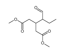 dimethyl 3-(1-oxobutan-2-yl)pentanedioate结构式