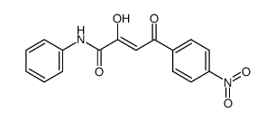 p-nitrobenzoylpyruvanilide Structure