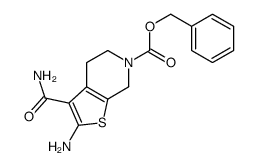 2-Amino-3-carbamoyl-4,7-dihydro-5H-thieno[2,3-c]pyridine-6-carboxylic acid benzyl ester structure