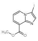 3-IODO-IMIDAZO[1,2-A]PYRIDINE-8-CARBOXYLIC ACID METHYL ESTER structure