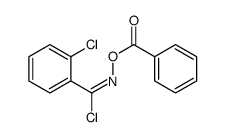 [[chloro-(2-chlorophenyl)methylidene]amino] benzoate Structure