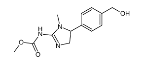 [5-(4-Hydroxymethyl-phenyl)-1-methyl-4,5-dihydro-1H-imidazol-2-yl]-carbamic acid methyl ester Structure