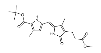 t-butyl 1,10-dihydro-2-(2-methoxycarbonylethyl)-3,8-dimethyl-1-oxodipyrrin-9-carboxylate结构式