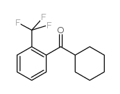 CYCLOHEXYL 2-TRIFLUOROMETHYLPHENYL KETONE结构式