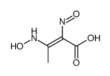 3-(hydroxyamino)-2-nitrosobut-2-enoic acid Structure