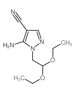 1H-Pyrazole-4-carbonitrile,5-amino-1-(2,2-diethoxyethyl)- structure