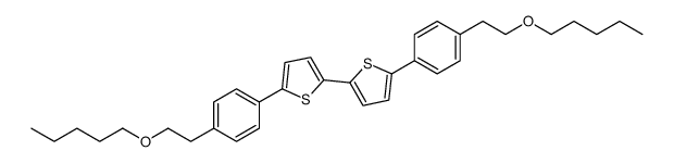 2-[4-(2-pentoxyethyl)phenyl]-5-[5-[4-(2-pentoxyethyl)phenyl]thiophen-2-yl]thiophene结构式