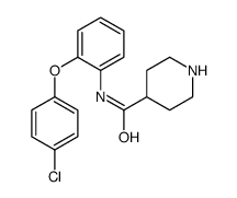 N-[2-(4-chlorophenoxy)phenyl]piperidine-4-carboxamide Structure