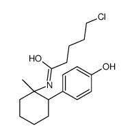 5-chloro-N-[2-(4-hydroxyphenyl)-1-methylcyclohexyl]pentanamide结构式