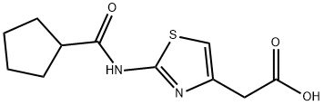 2-(2-(环戊烷甲酰胺基)噻唑-4-基)乙酸图片