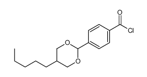 4-(5-pentyl-1,3-dioxan-2-yl)benzoyl chloride Structure