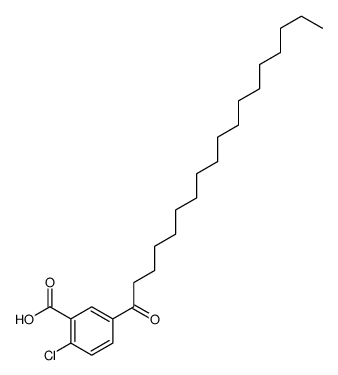 2-chloro-5-octadecanoylbenzoic acid Structure