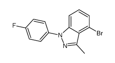 4-bromo-1-(4-fluorophenyl)-3-methyl-1H-indazole Structure