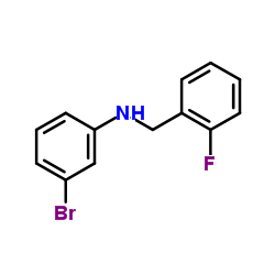 3-Bromo-N-(2-fluorobenzyl)aniline Structure