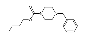 4-benzyl-piperazine-1-carboxylic acid butyl ester Structure