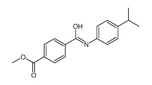 methyl 4-[(4-propan-2-ylphenyl)carbamoyl]benzoate结构式